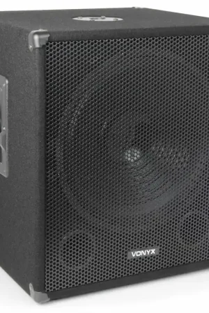 Vonyx SWA15 - Caisson de Basses Amplifié 600W, 15 Pouces, Insert pour Pied d'Enceinte | Prix promo