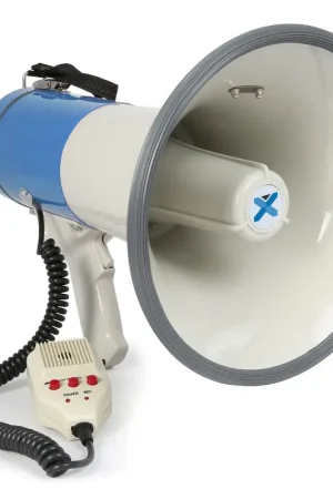 Vonyx MEG065 Mégaphone Professionnel 65W, Idéal Manifestations, 1,2 km - Prix usine