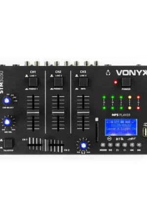 Disponible maintenant | Vonyx STM3030 - Table de Mixage DJ 4 Canaux, Entrée USB, Bluetooth