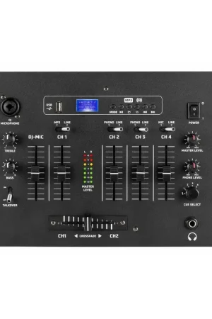 Vonyx STM2500 - Table de Mixage 5 Canaux, Technologie Bluetooth sans Fil, Port USB - Remise