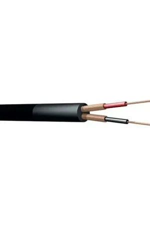 Bon plan - PD Connex Câble Haut-Parleur Câble DMX 6mm 100m Noir 2 Conducteurs - 100m
