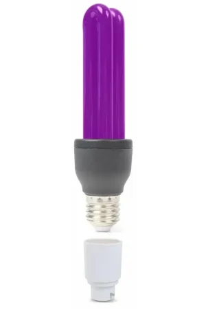 Top des ventes - BeamZ BUV27B - Lumière UV avec Adaptateur, Lampe 25W E27