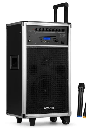 Disponible maintenant - Vonyx ST100 MK2 Système Sono Portable 8" Bluetooth/CD/MP3, Enceinte Active 8"