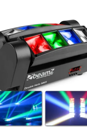 BeamZ MHL820 - Double Helix 8x LED CREE-RGBW, 3 Watts par LED, Modes DMX et Stand Alone - Tendance