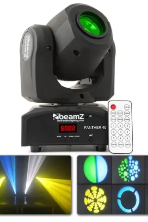 BeamZ Panther 40 - Lyre Spot LED Blanche 45W - Retour facile