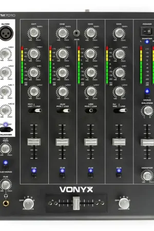 Nouveau au catalogue | 2nde Vie - SkyTec STM-7010 - Table de mixage DJ 4 canaux, USB, Jack 3,5, interrupteur Talkover