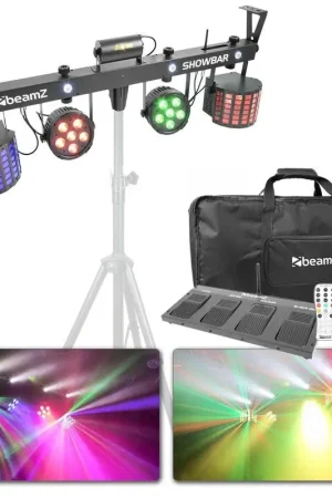 BeamZ Showbar avec Pédale sans Fil - 4 Effets de Lumière, Barre pour Projecteurs, Contrôle DMX - Derniers articles