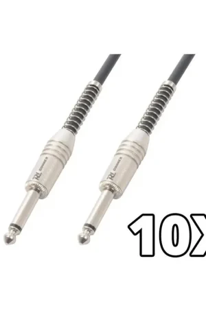 PD Connex Câble Audio Cordon Guitare 10 x 3m Jack 6,35 Mâle Mono/Jack 6,35 Mâle Mono - Best-seller
