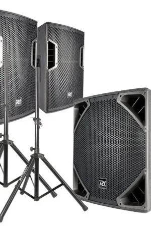 Ensemble Power Dynamics PD-6 Active 2.1 - Kit Sono DJ - 2600W | Prix usine