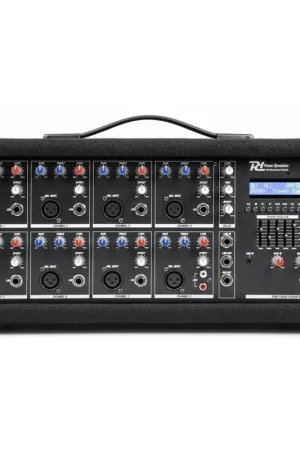 Meilleure vente - Power Dynamics PDM-C805A - Console de Mixage Amplifiée, 800 Watts, BT/USB/SD