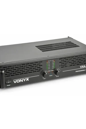 2nde Vie - Vonyx VXA-1200 Amplificateur Professionnel, 2x 600 Watts, Connexion en Pont - Retour facile