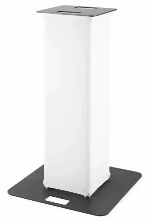Beamz P30 Totem 1 Mètre, avec Lycra Blanc | Excellente qualité