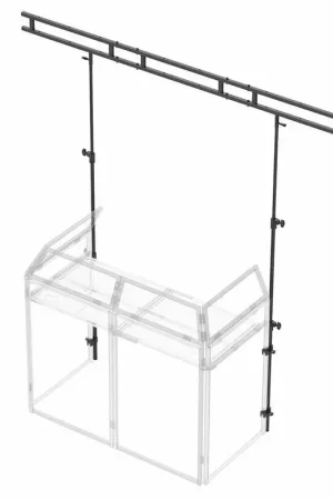 Vonyx DB3L Structure d'Éclairage pour Cabine DJ Vonyx DB3 - Avec Sacoche - En stock