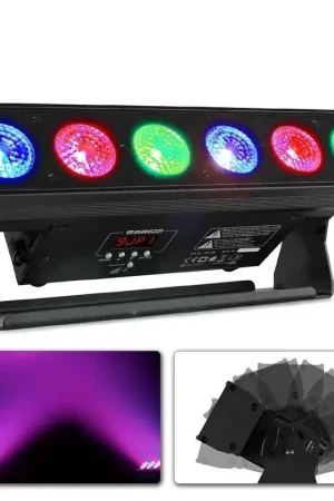 Soldes - BeamZ BBB612 - Barre 6 LEDS 12W, sur Batterie et Mode DMX