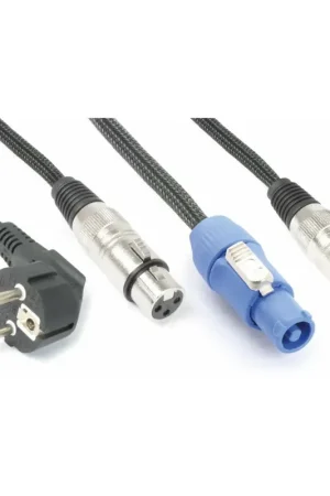 Remise | PD Connex Câble Audio Combiné Cordon Schuko - XLR F/Connecteur Power A - XLR M - 10m