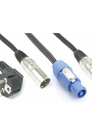 PD Connex CX08-15 Câble Combiné Lumière Schuko - XLR Mâle / PowerCon A - XLR Femelle 15M | Livraison rapide