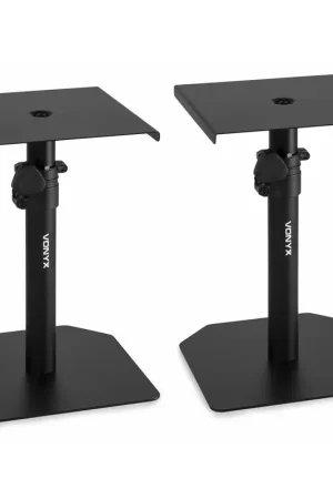 Premium | Vonyx SMS10 Set de Pied de Table pour Moniteur Studio