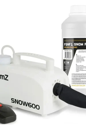 BeamZ SNOW600 - Machine à Neige 600 Watts avec Liquide 1L - Aujourd'hui seulement