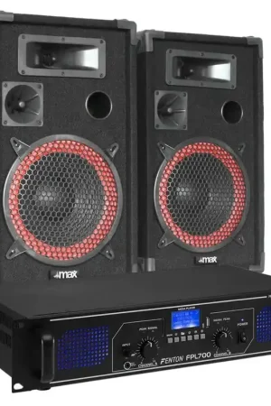 Fenton FPL700 Système Audio Bluetooth et MP3 Classe-D 700W - Idéal pour Animer vos Soirées | Excellente qualité