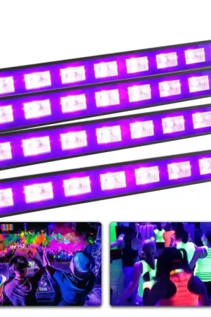 Meilleure vente - BeamZ BUV93 Ensemble de 4 Barres LED - 8 x 3 Watts