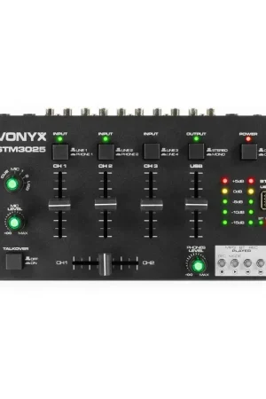 Disponible - 2nde Vie - Vonyx STM3025 - Table de mixage 4 canaux, USB, Bluetooth