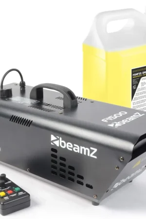 BeamZ F1500 Fazer Machine à Fumée 1500W avec 5 Litres de Liquide | Très demandé