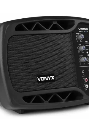Nouveau - Vonyx V205B - Enceinte Active 5", Bluetooth, USB, Entrée MIC/Guitare