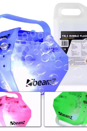 En stock - BeamZ B500LED Machine à Bulles avec LED RGB Intégrées - 5L de Liquide