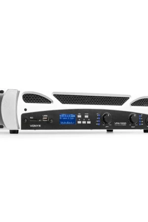 Vonyx VPA1000 - Amplificateur Digital 2x 500W, Bluetooth, MP3/USB/SD avec Télécommande | Tout juste arrivé