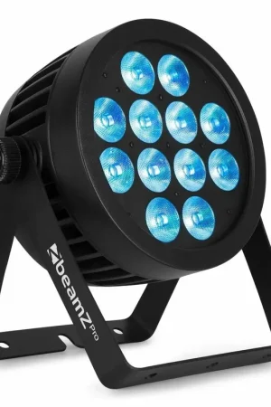 Disponible à la commande - BeamZ Professional BWA532 - Projecteur PAR CAN IP65, 12x LED RGBW, avec Boitier Étanche - Aluminium