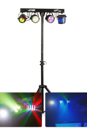 Max PARTYBAR09 - Jelly Moon, Derby, PAR, Strobe, Mode DMX, avec Télécommande - En stock