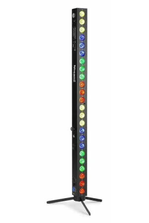 Nouveau produit - 2nde Vie - BeamZ BBB243 - Barre LED Projecteur sur Batterie, 24x LED RGB 3 Watts, Mode DMX