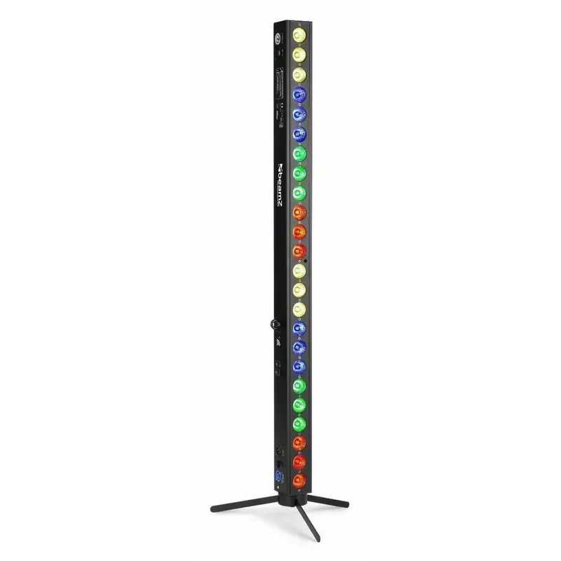 Nouveau produit - 2nde Vie - BeamZ BBB243 - Barre LED Projecteur sur Batterie, 24x LED RGB 3 Watts, Mode DMX