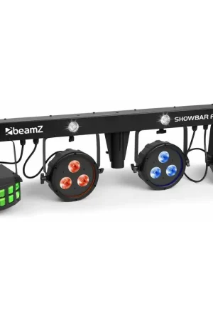 BeamZ Showbar LED - Barre en T, 2x PAR 2x Derby, Mode DMX avec Télécommande et Sacoche | Nouveau lancement