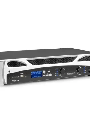 Vonyx VPA1500 - Amplificateur 2 x 750 Watts avec Bluetooth - 4 Omhs - Profitez-en