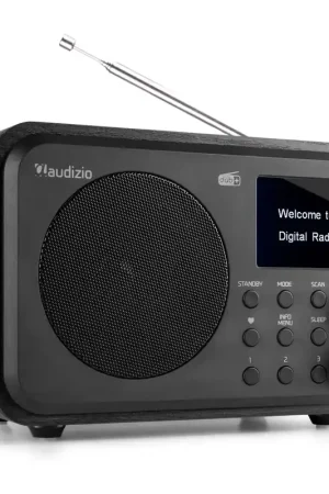 Audizio Milan - Radio DAB+ avec Batterie et Bluetooth - Noir | Prix en baisse