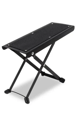 MAX GP15 Repose-Pied Guitare Antidérapant - Noir - Offre spéciale