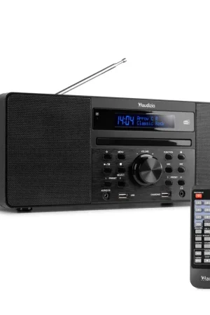 Offre bientôt terminée - Audizio Prato Radio DAB+ et Lecteur CD avec Technologie sans Fil Bluetooth - Noir