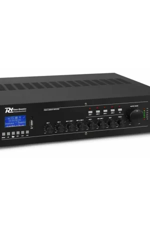 2nde Vie - Power Dynamics PRM360 - Amplificateur Mixeur 6 Canaux, 360W, Bluetooth, avec Télécommande | Prix cassé