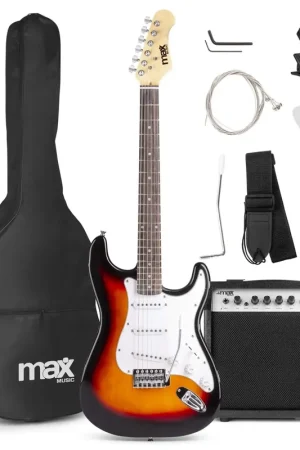 2nde Vie - Max GigKit - Guitare Électrique Pack Débutant Ampli 40 Watts - Sunburst - Retour facile