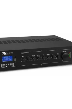 2nde Vie - Power Dynamics PRM60 - Amplificateur Mixeur 5 Canaux, 60W, Bluetooth, avec Télécommande - Expédition rapide