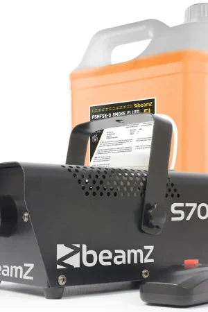 En stock | BeamZ S700 Machine à Fumée avec Liquide de Nettoyage et de Fumée - 700W