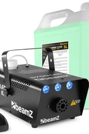 Ne manquez pas cette offre | BeamZ S700LED 'ICE' Machine à Fumée avec Liquide de Nettoyage et de Fumée - 700W