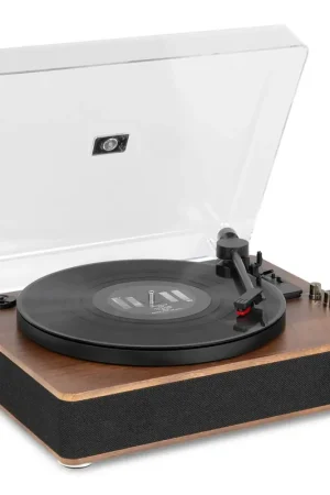 2nde Vie - Fenton RP162 Platine Vinyle Bluetooth avec Haut-Parleurs Intégrés - Bois - Promo exceptionnelle