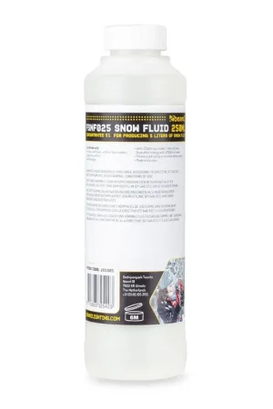 BeamZ FSNF025 - Liquide Concentré à diluer pour Machine à Neige - 250mL pour 5L - Dernière chance