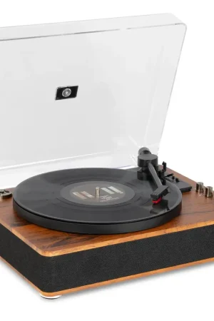Fenton RP162D Platine Vinyle Bluetooth avec Haut-Parleurs Intégrés - Noyer | Bon prix
