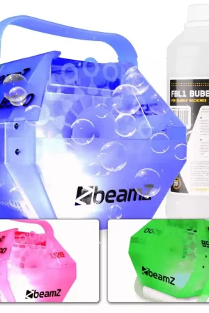 BeamZ B500LED Machine à Bulles avec LED RGB Intégrées - 1L de Liquide - Nouveau lancement