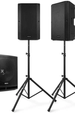 Vonyx Kit Sono DJ Actif 2.1 - 3200 Watts - Remise supplémentaire
