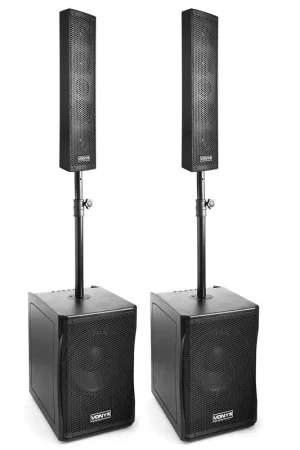 Prix en baisse | Vonyx VX1200 Kit Sono DJ - Système Audio 2.2 Actif - 1500W