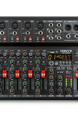 Dépêchez-vous | Vonyx VM-KG08 Console de Mixage 8 canaux DSP Multi Effets